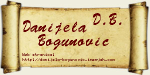 Danijela Bogunović vizit kartica